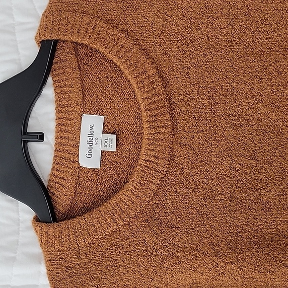 Autumn and winter men's knitted sweater, casual color matching pullovers Sz XXL - Picture 3 of 6